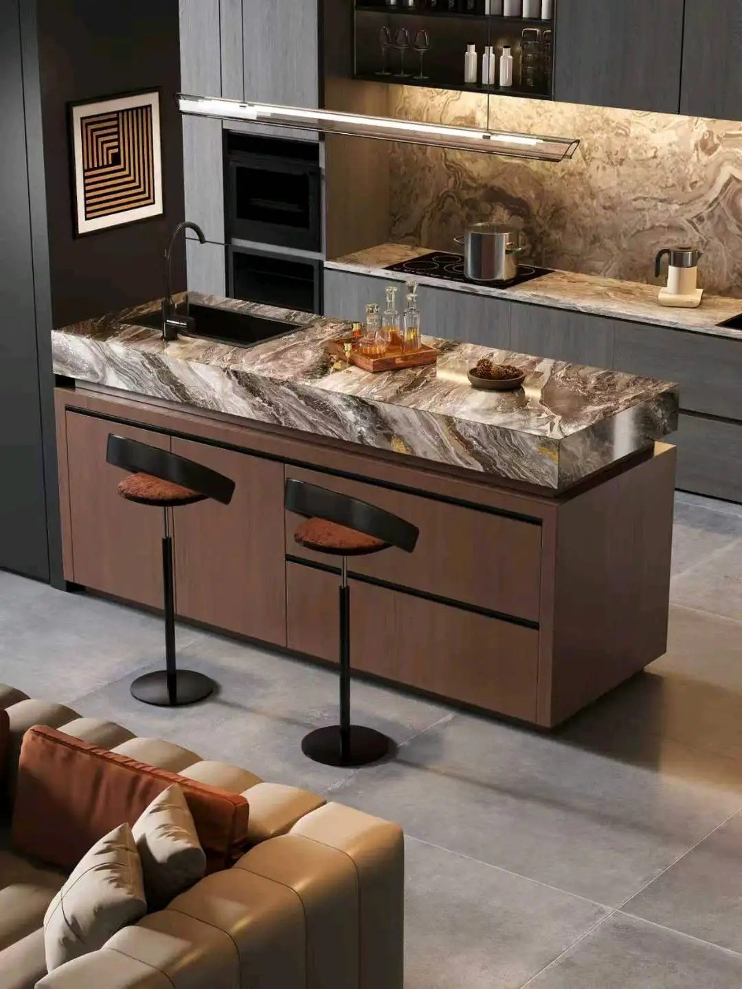 Island Bar Collection - Custom Kitchen Cabinets & Countertop | CHEERFUL Kenya image 19 detail view