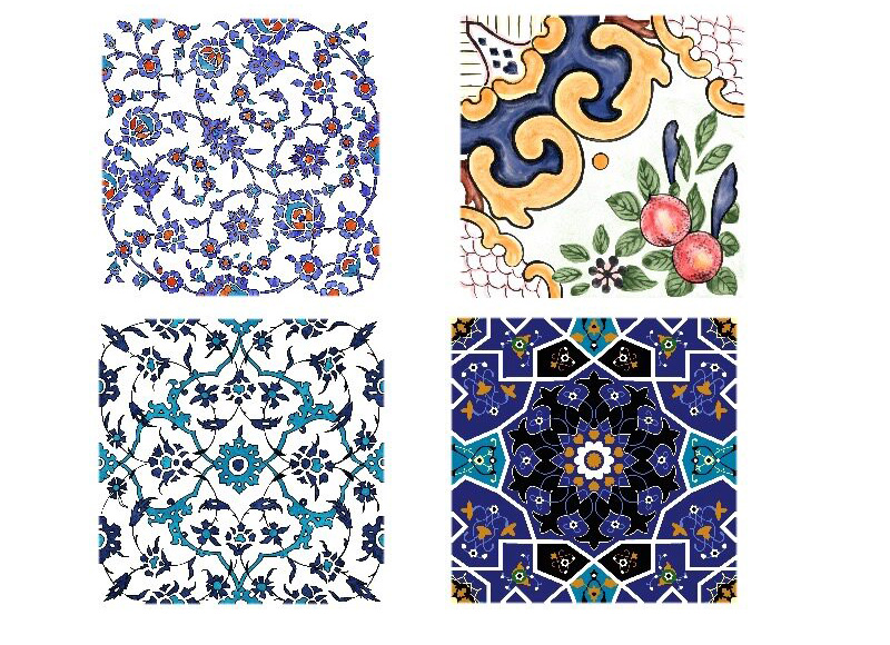 Nordic retro glazed glossy surface art small flower brick 150x150mm - Tile(Small Stone) | CHEERFUL Kenya image 2