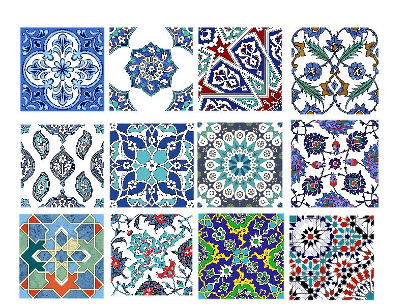 Nordic retro glazed glossy surface art small flower brick 150x150mm - Tile(Small Stone) | CHEERFUL Kenya detail view