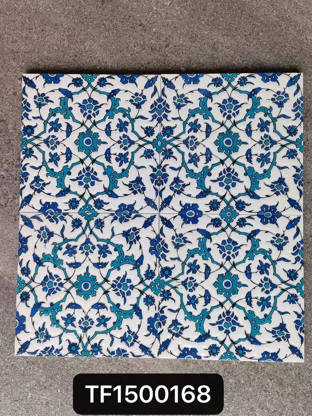 Nordic retro glazed glossy surface art small flower brick 150x150mm - Tile(Small Stone) | CHEERFUL Kenya image 20 detail view