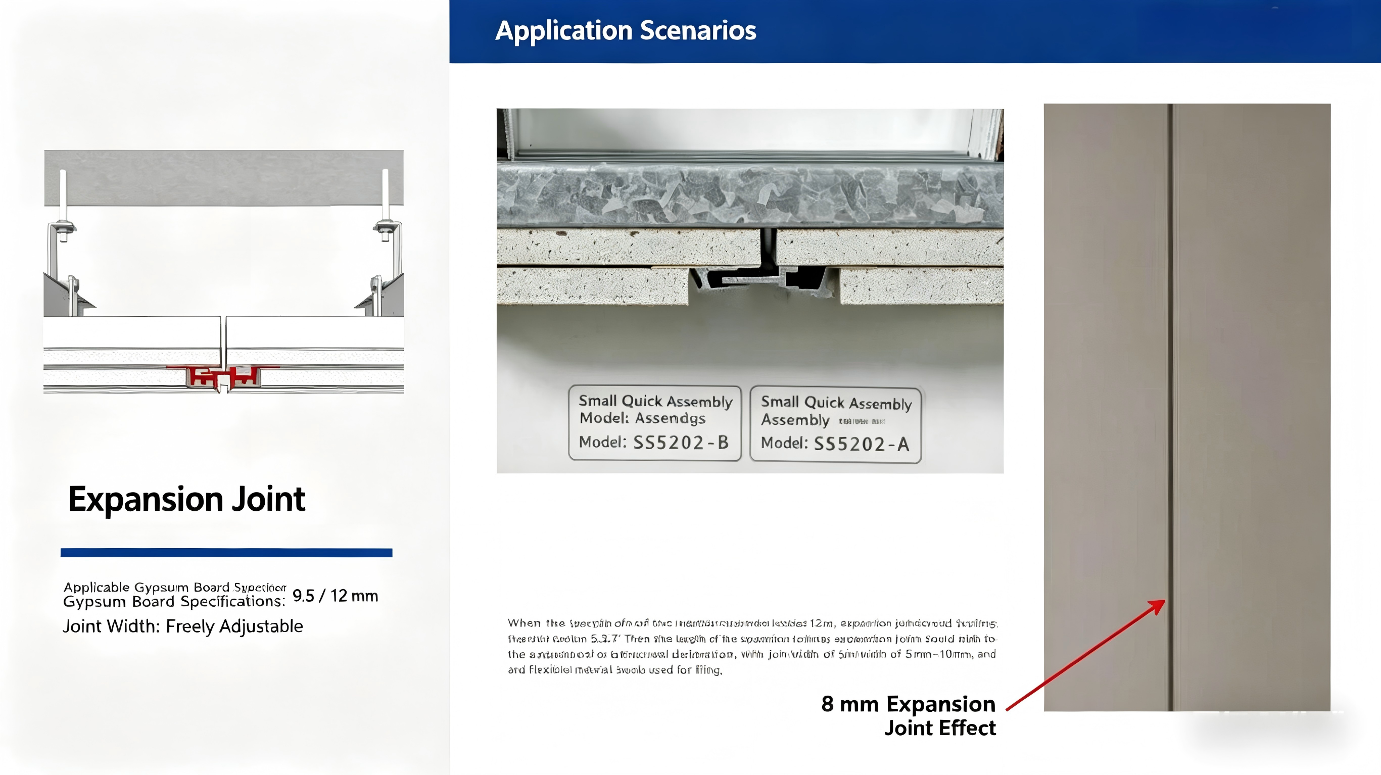 Aluminum profiles and assembly components for gypsum board ceiling, module assembly - Technical Innovative Products | CHEERFUL Kenya image 14 detail view