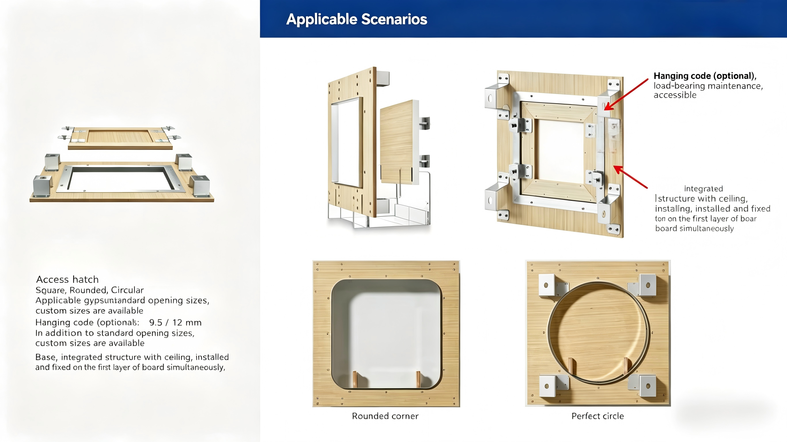 Aluminum profiles and assembly components for gypsum board ceiling, module assembly - Technical Innovative Products | CHEERFUL Kenya image 20 detail view