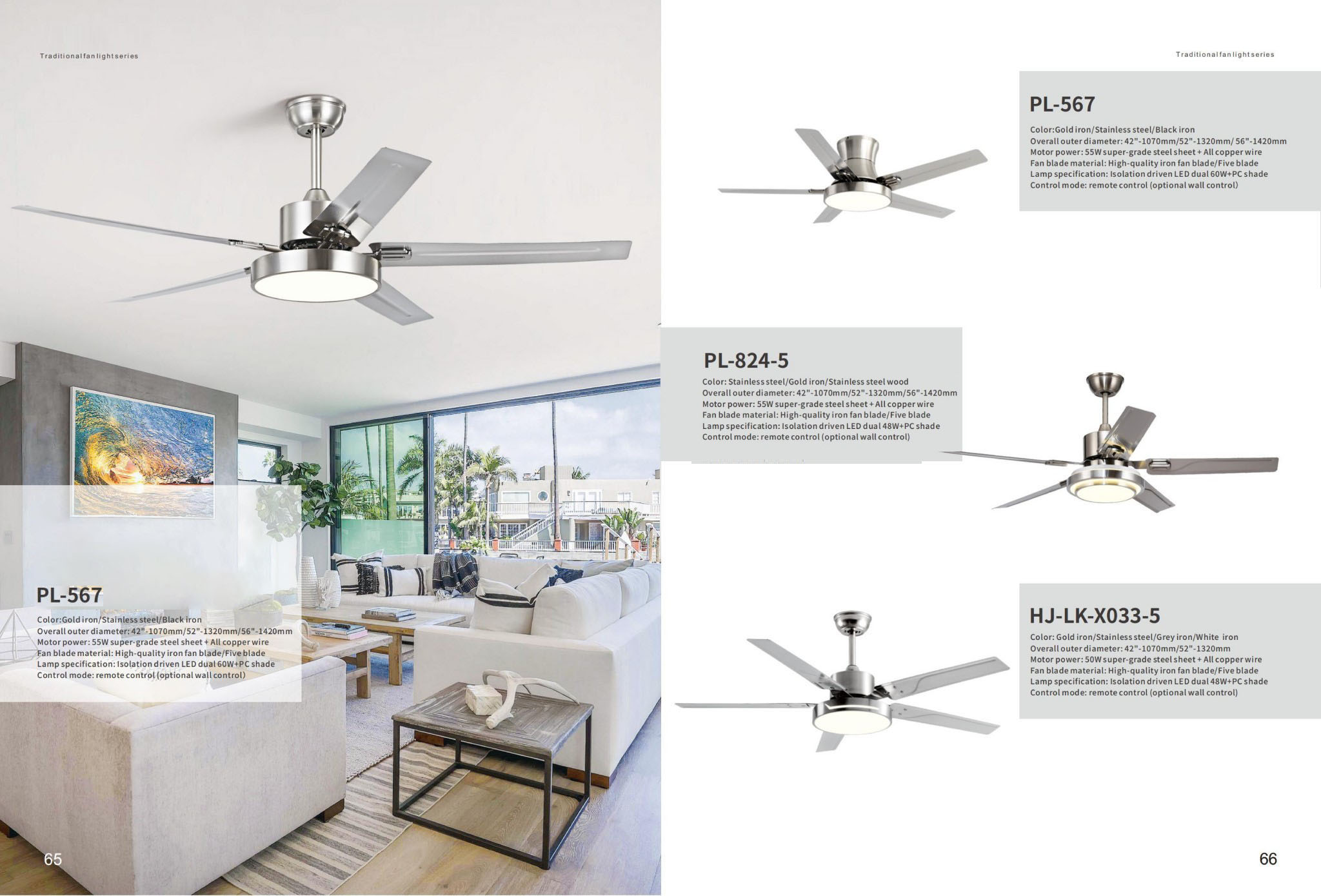 Traditional Fan Light Series - Ceiling Fans | CHEERFUL Kenya detail view