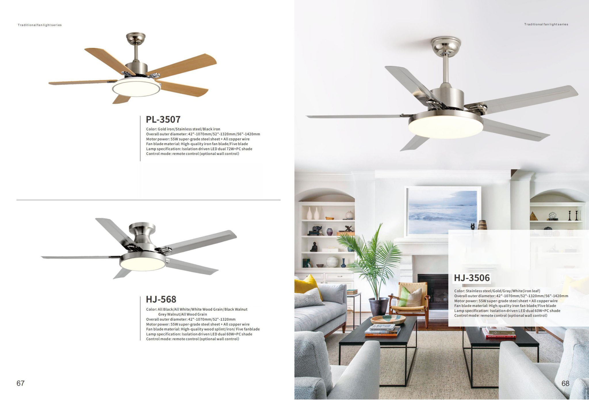 Traditional Fan Light Series - Ceiling Fans | CHEERFUL Kenya image 2 detail view