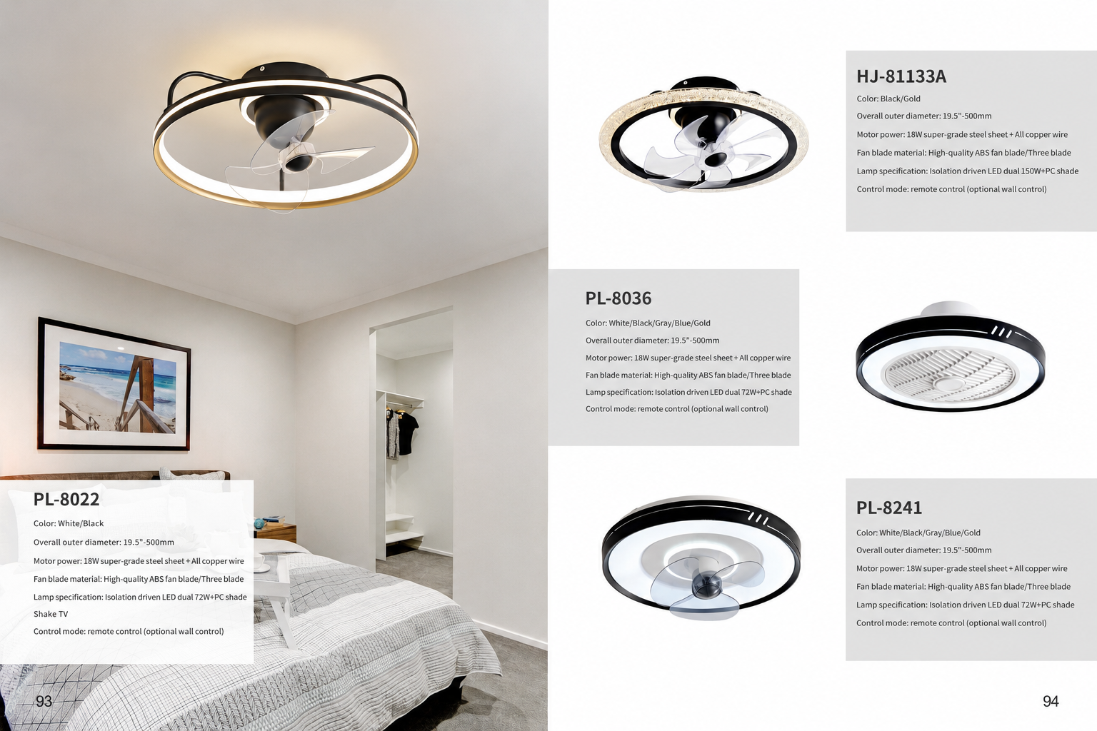 Bedroom Ceiling Fan Light Series - Ceiling Fans | CHEERFUL Kenya image 4 detail view