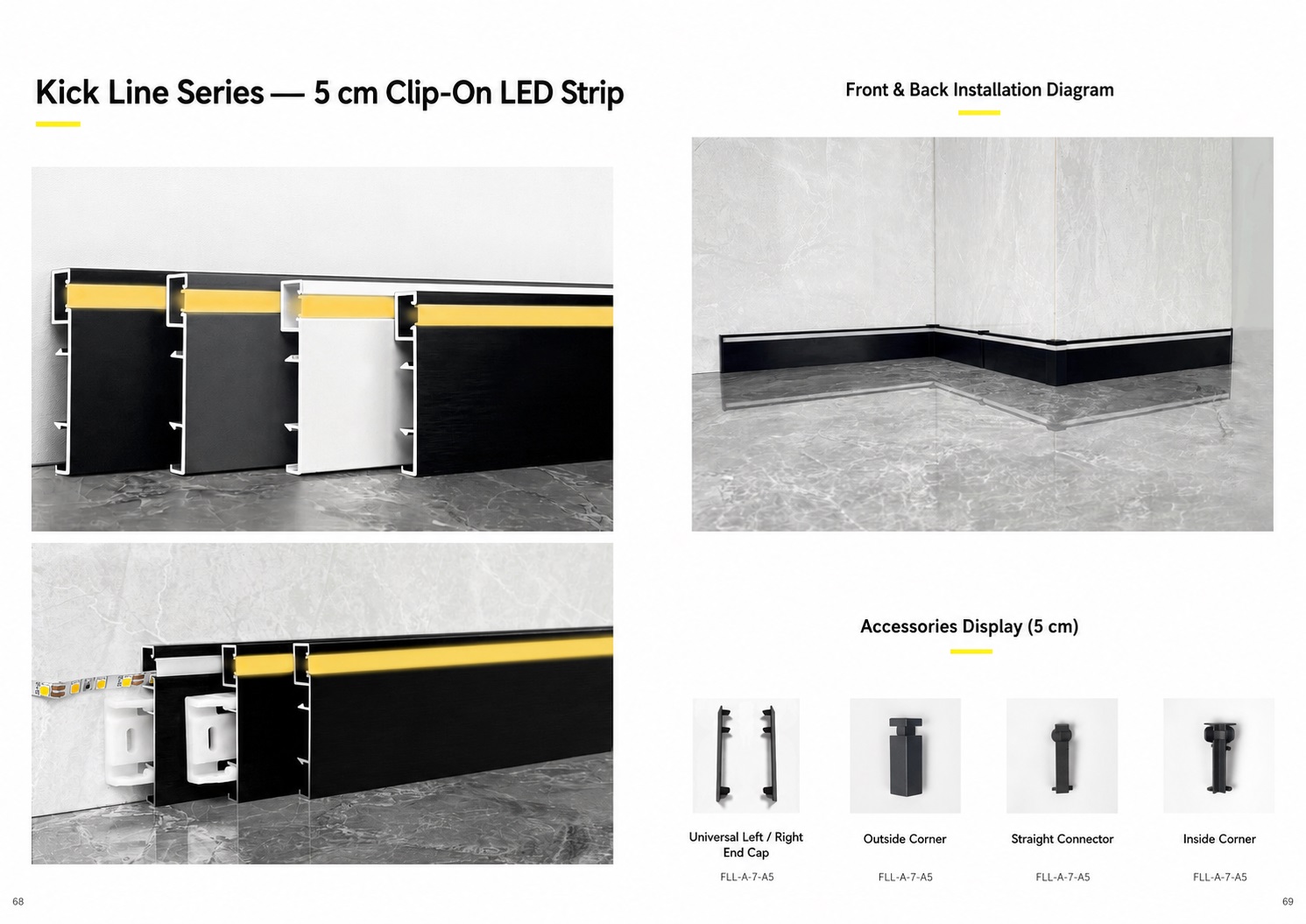 Skirting line series - buckle light strip style - Flooring | CHEERFUL Kenya image 3 detail view