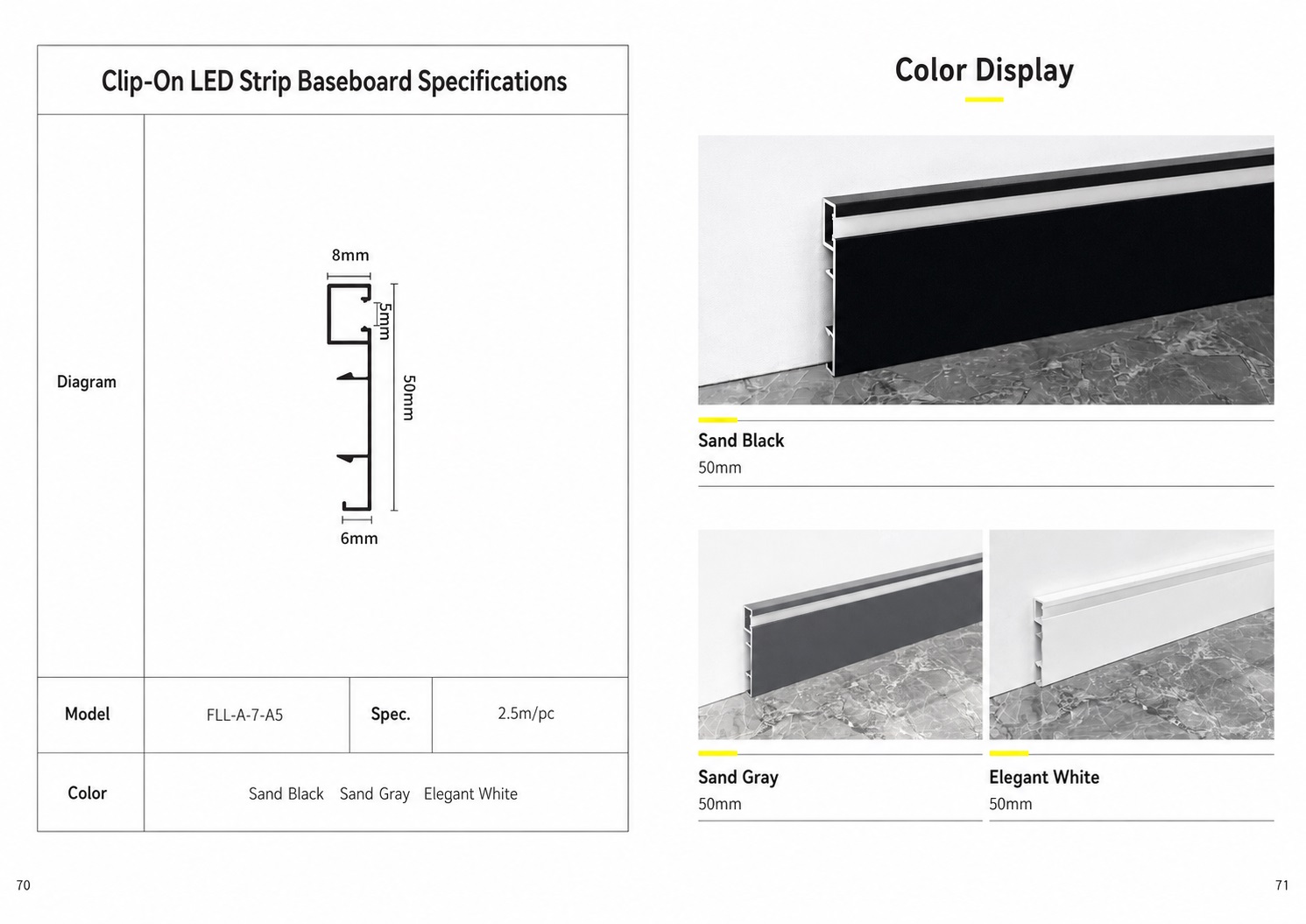 Skirting line series - buckle light strip style - Flooring | CHEERFUL Kenya image 4 detail view
