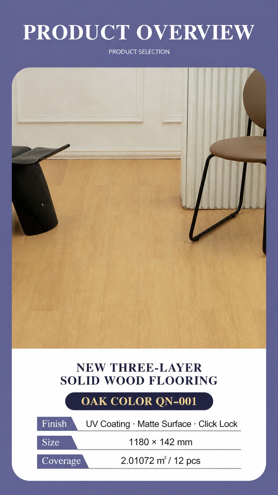 New three-layer floor - Flooring | CHEERFUL Kenya detail view