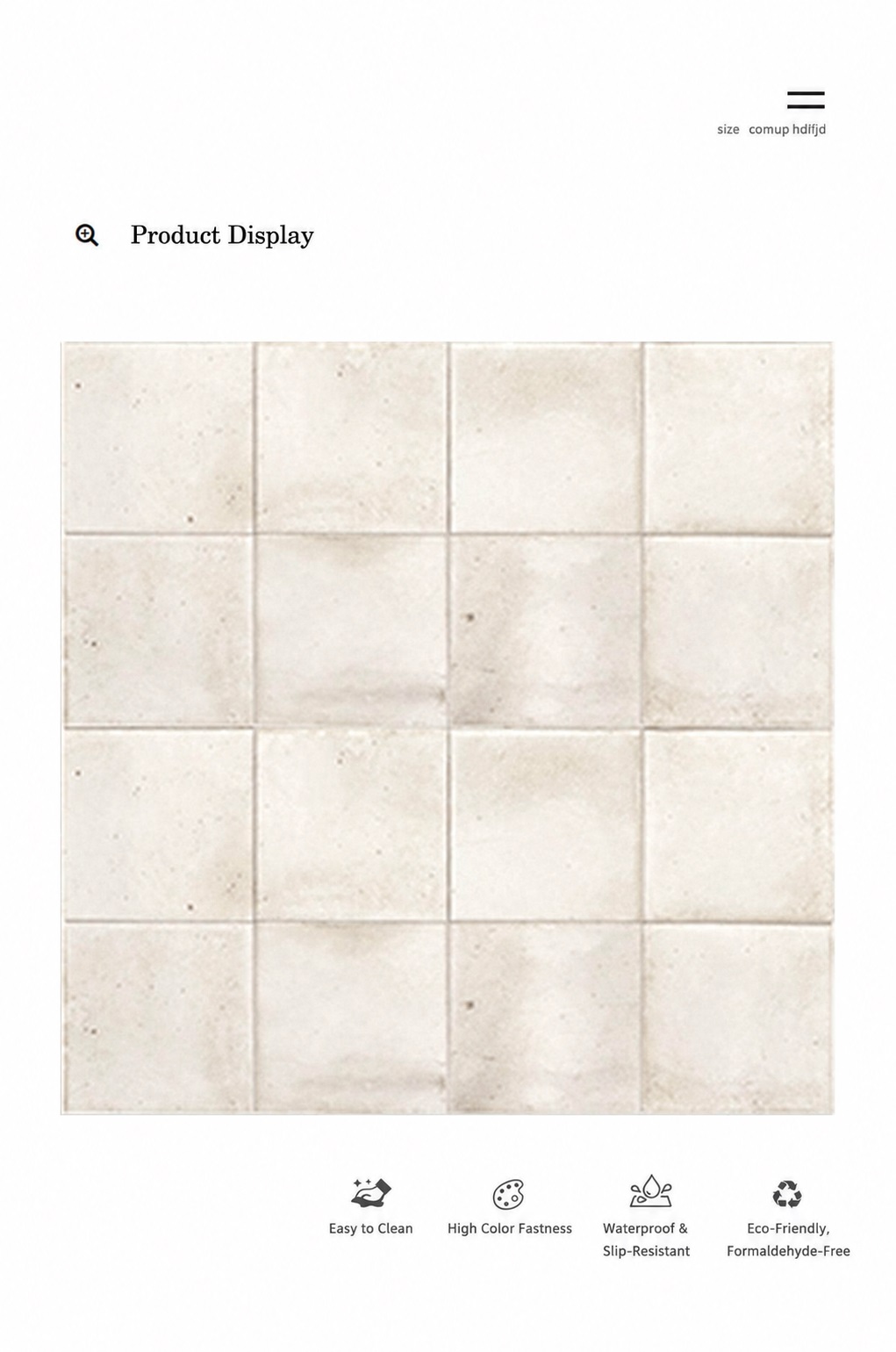 Tiles - Sugar House Series  - Tile(Small Stone) | CHEERFUL Kenya image 2 detail view